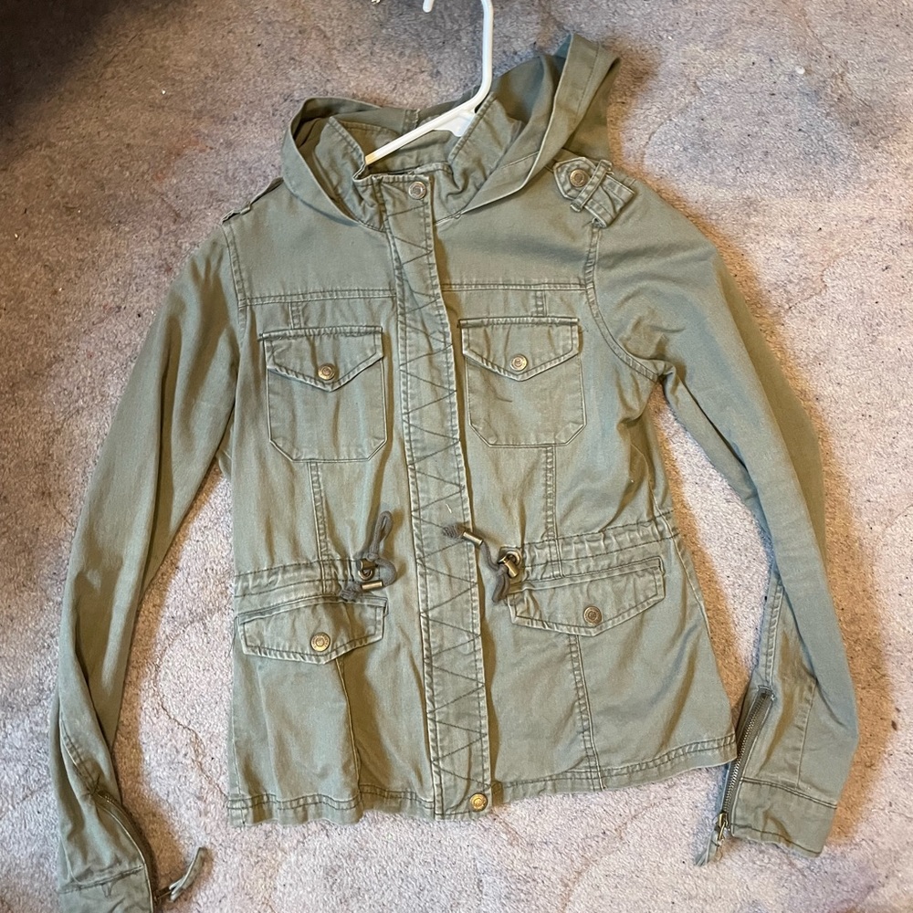 Green Aeropostale Trench jacket